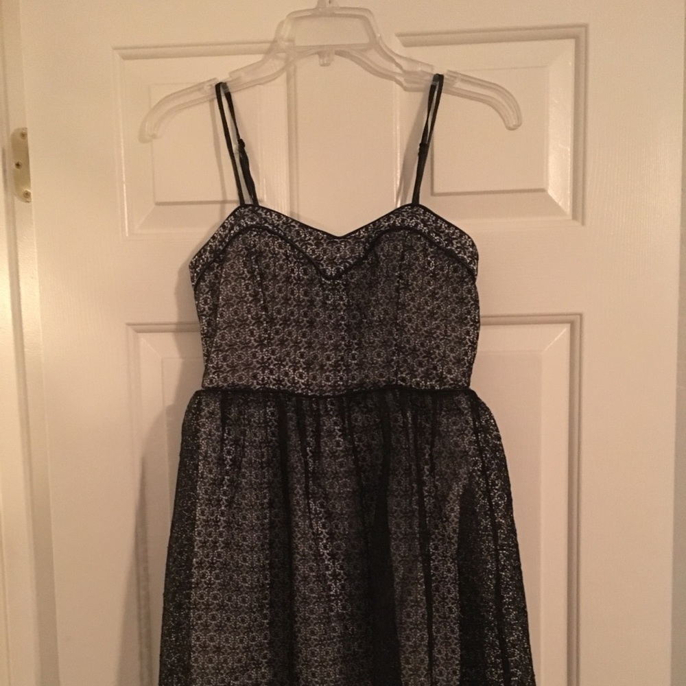 Black lace dress
